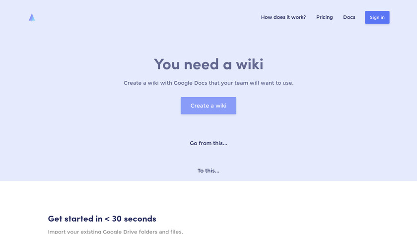 You Need A Wiki Landing Page