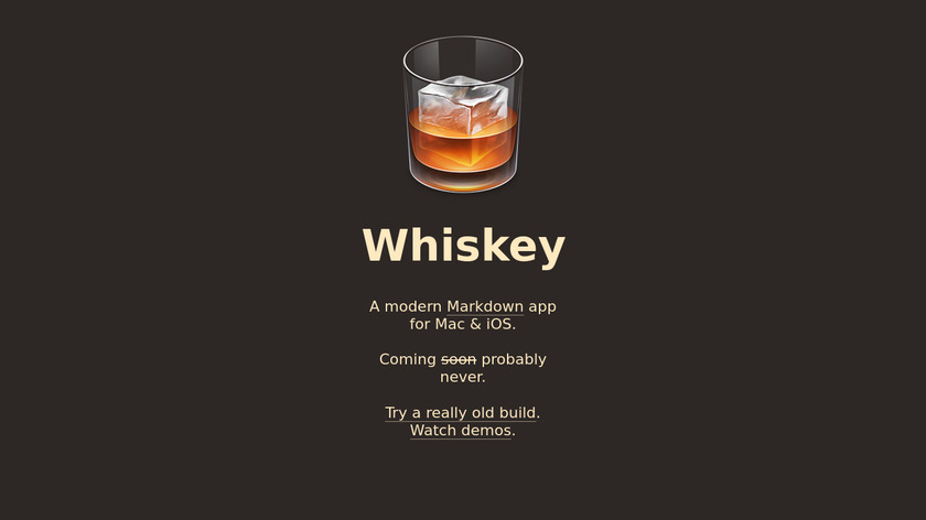 Whiskey Landing Page