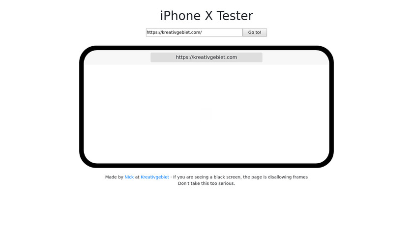 iPhone X Web-Viewer Landing Page
