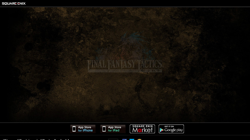 Final Fantasy Tactics Landing Page