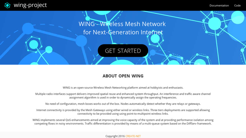 Wing-project.org Landing Page