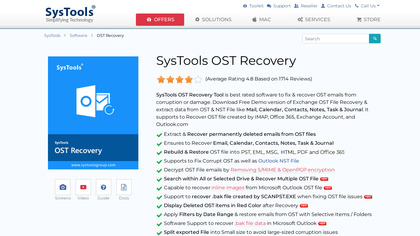 SysTools OST Recovery image
