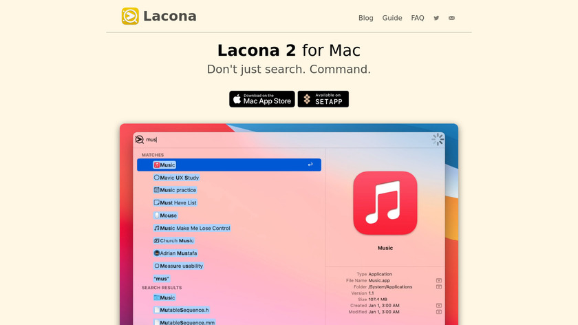 Lacona Landing Page