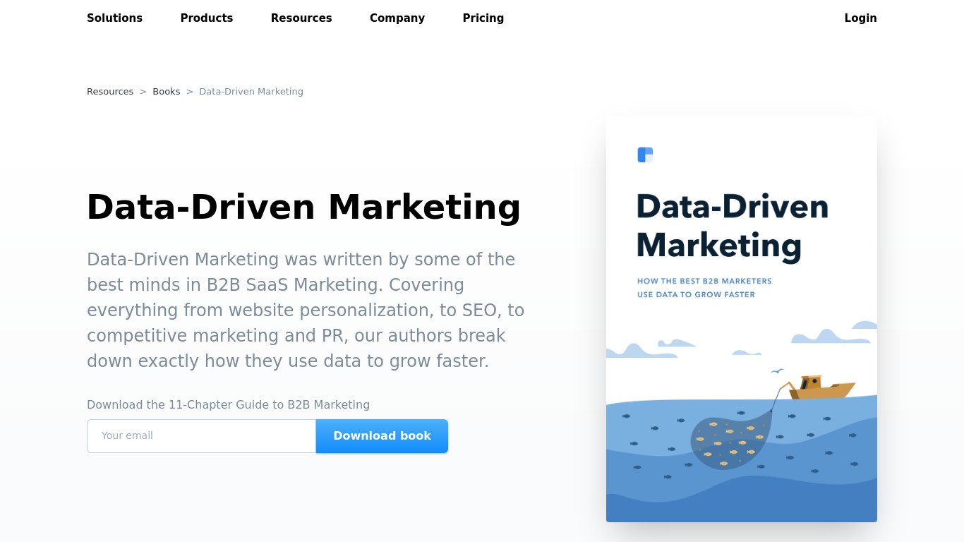 Data-Driven Marketing Landing page