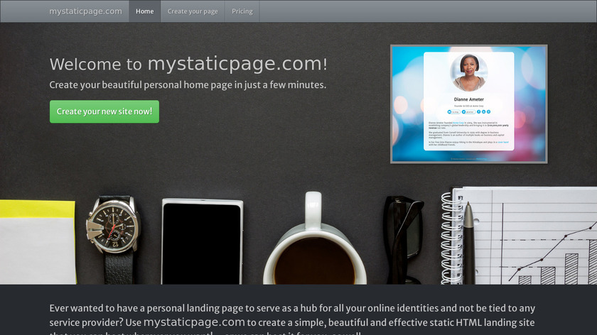 My Static Page Landing Page