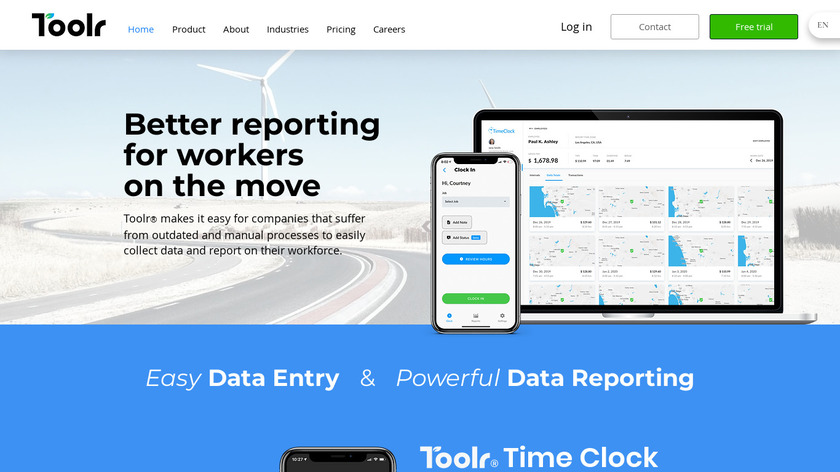 Toolr Landing Page