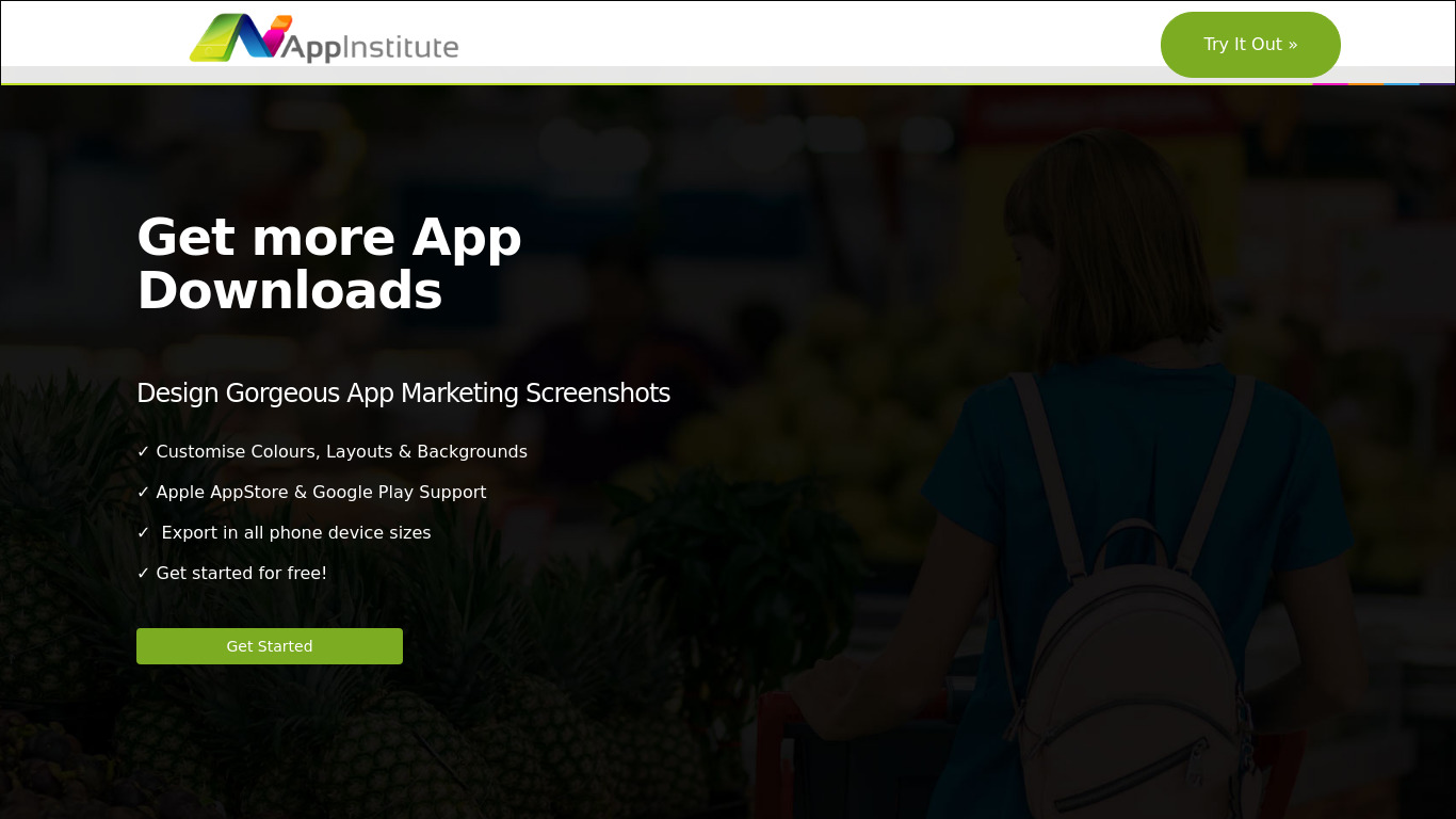 App Screenshot Maker Landing page