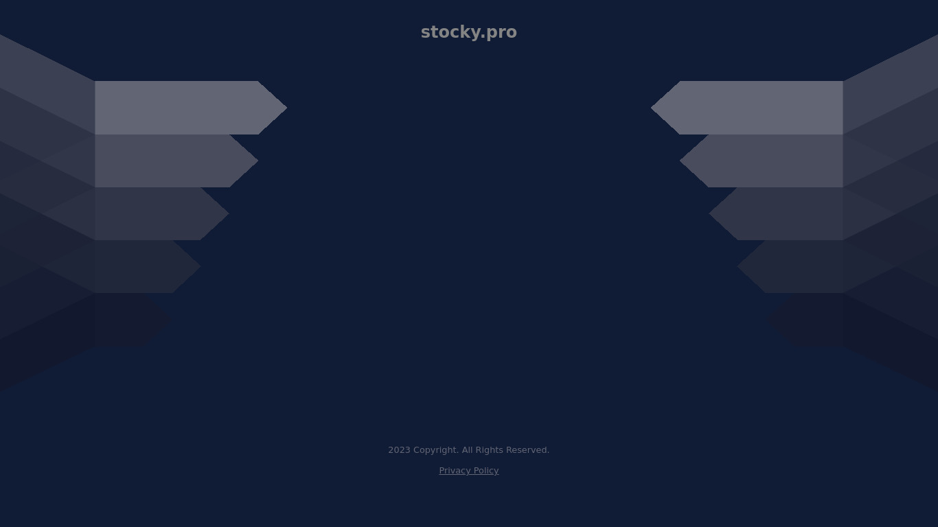 Stocky Landing page