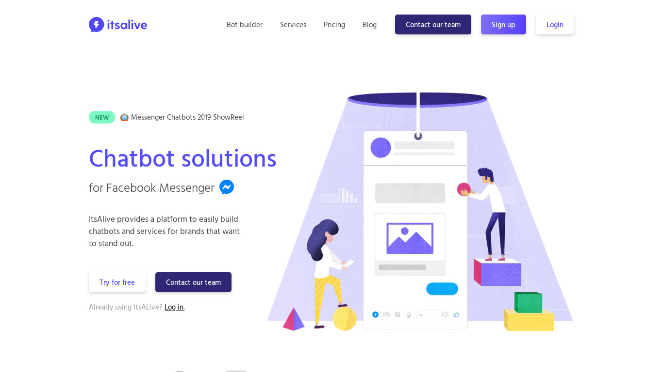 It's Alive Landing page