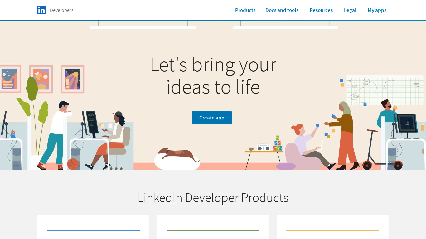 LinkedIn Students Landing page