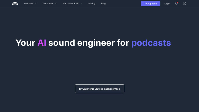 Auphonic Landing Page