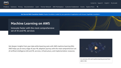 Amazon Machine Learning screenshot