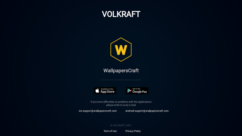 WallpapersCraft Landing Page