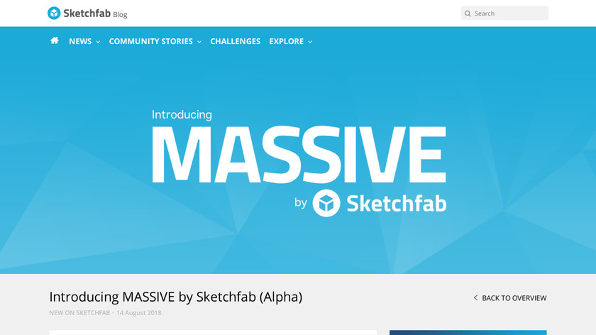 MASSIVE by Sketchfab Landing Page