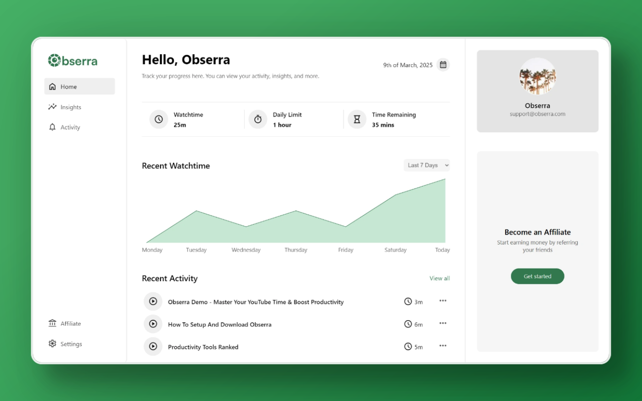 Obserra Obserra Dashboard