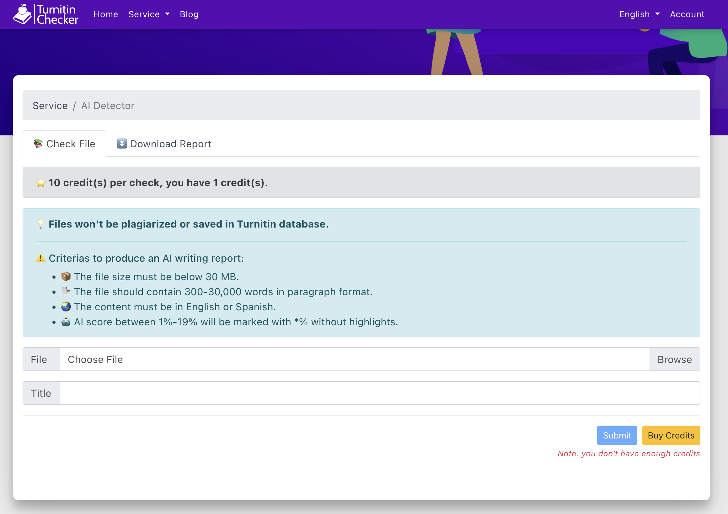 Turnitin Checker 