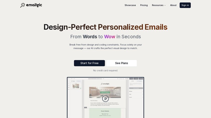 Emailgic Landing Page