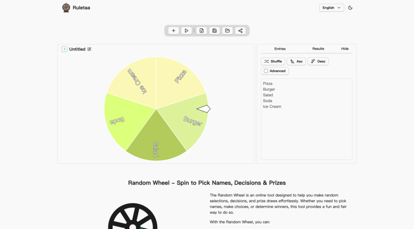 Ruletaa.net Landing Page