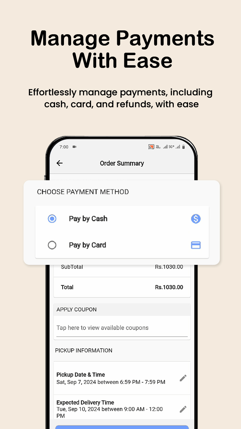 Wash It Laundry Manage Payment with Ease