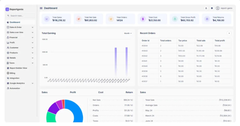 Reportgenix Landing Page