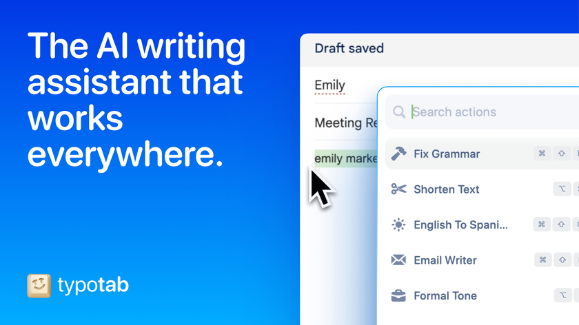 TypoTab Landing Page TypoTab Landing Page