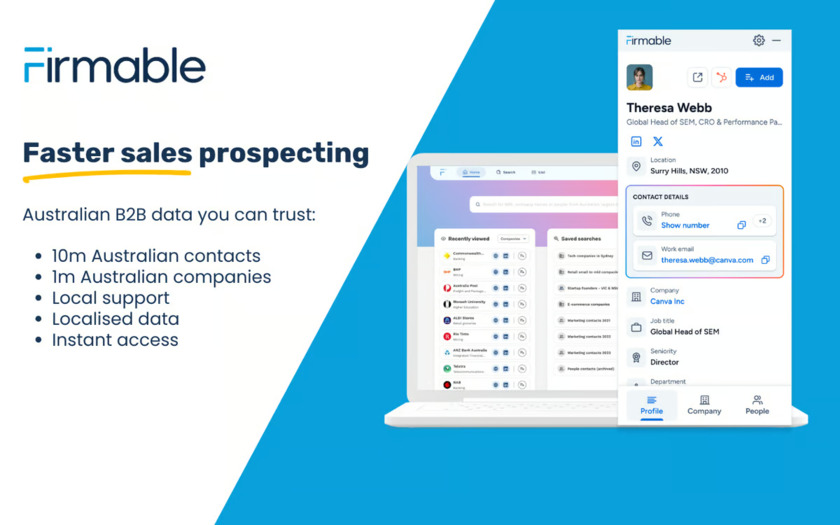 Firmable Directories Product Screenshot Firmable Directories Product Screenshot