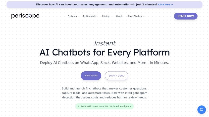 Periscope Chat Landing Page