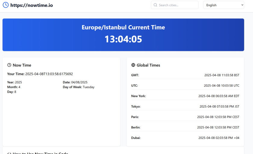 NowTime.io Landing Page