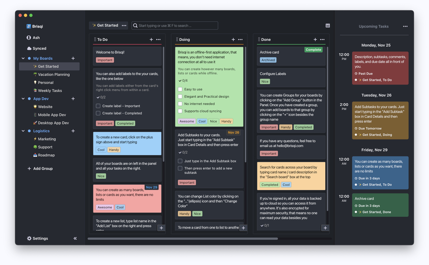 Brisqi Landing Page