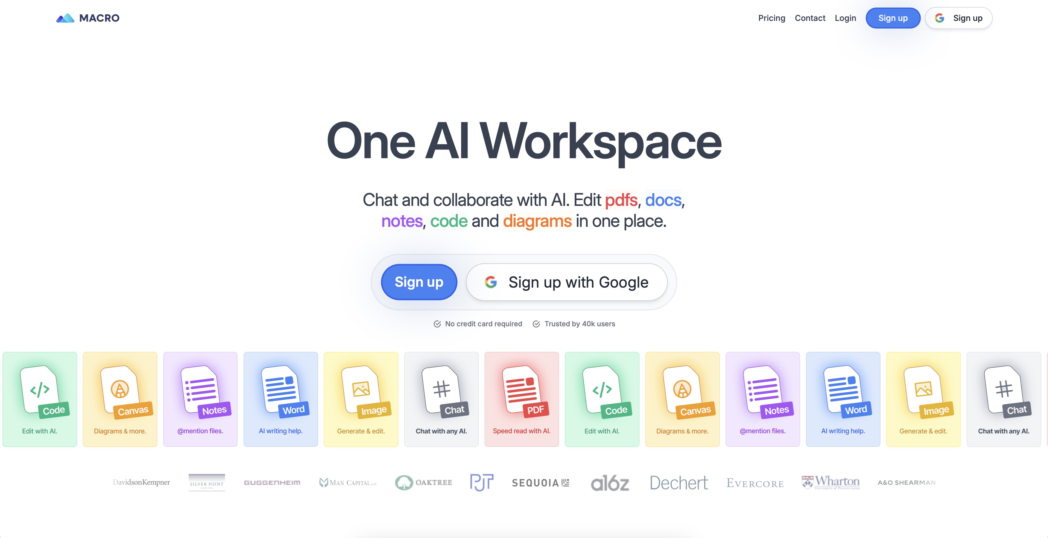 Macro Macro AI Workspace