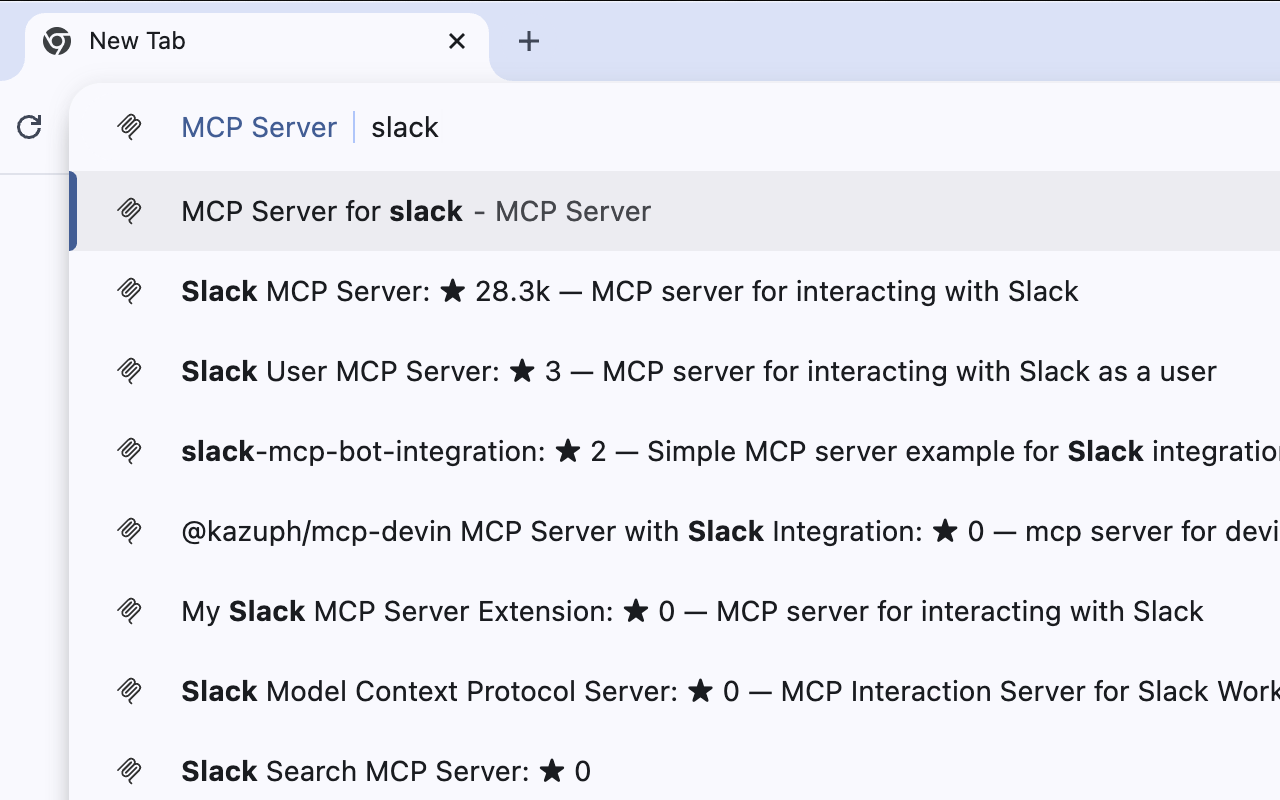 MCPRepository Search MCP Server - Chrome Extension