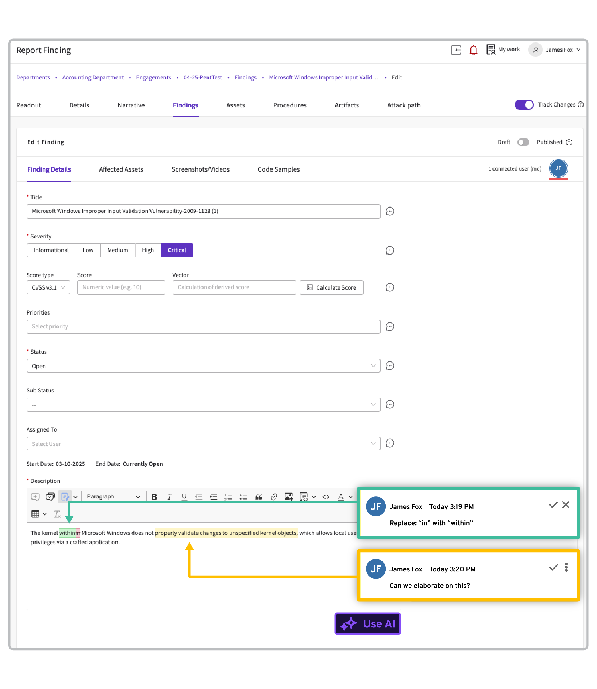 PlexTrac Reporting Authoring