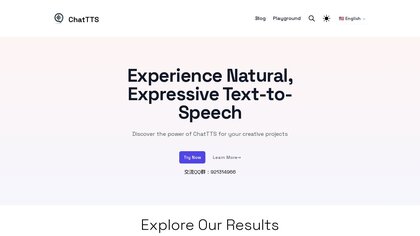 ChatTTS - Natural text-to-speech image