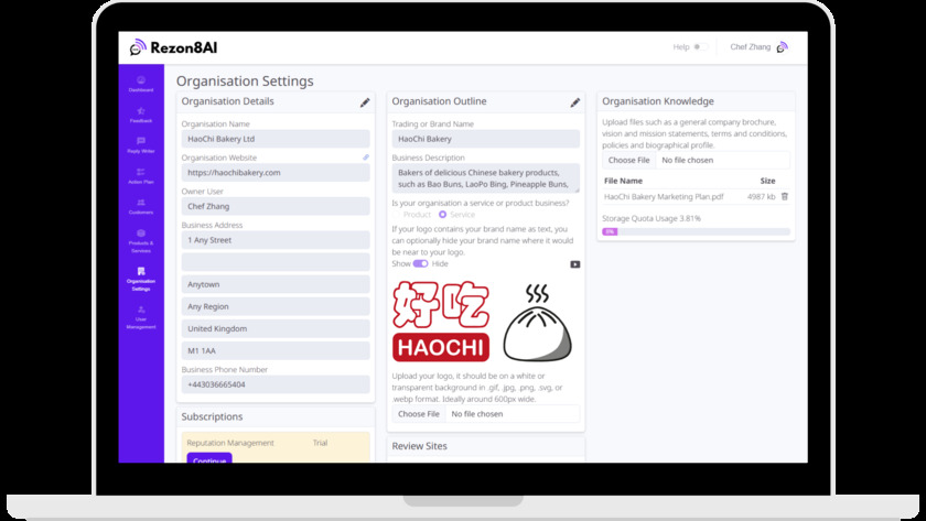 Rezon8AI Organisation Profile Rezon8AI Organisation Profile