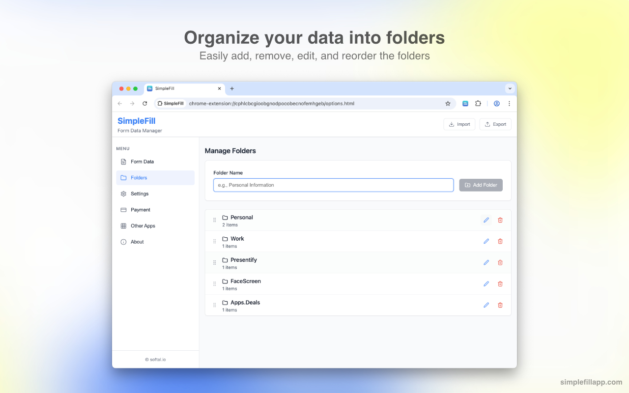 SimpleFill App 