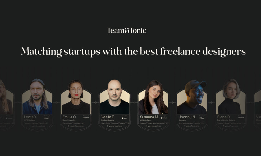 Team&Tonic Matching startups with the best designers