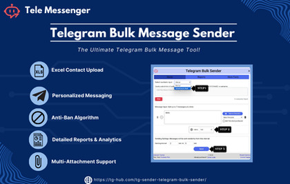 Telegram Bulk Sender by Telegram Hub image