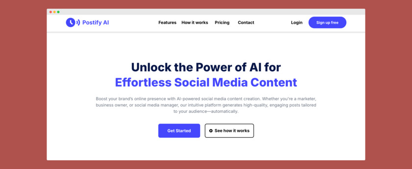 PostifyAI.io Landing Page PostifyAI.io Landing Page