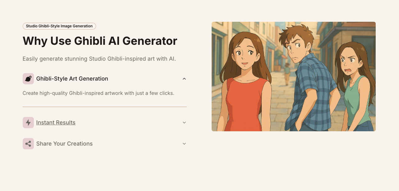 Ghibli AI Generator App Ghibli AI Generator Benefits