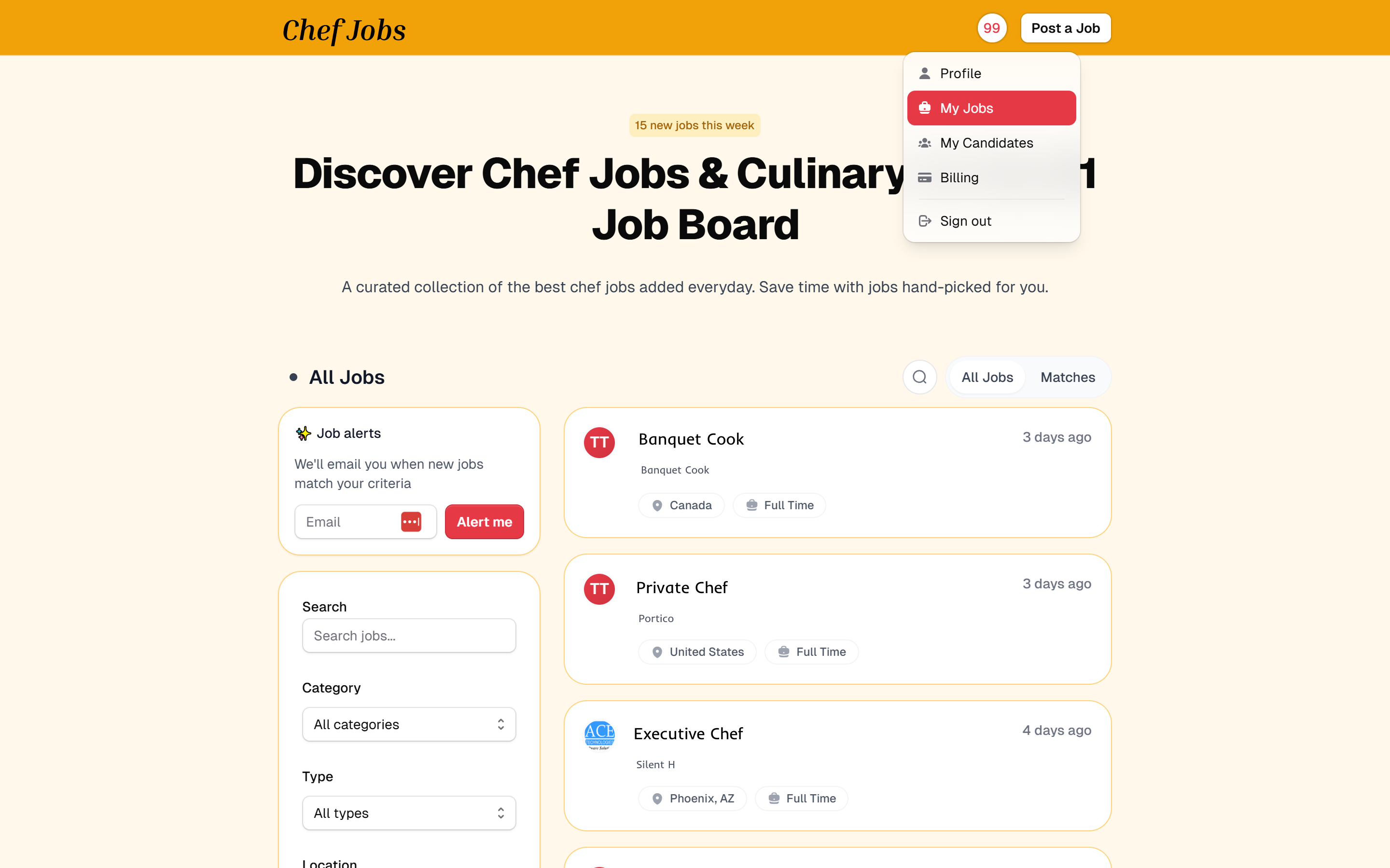 Kardow Light Mode Job Board