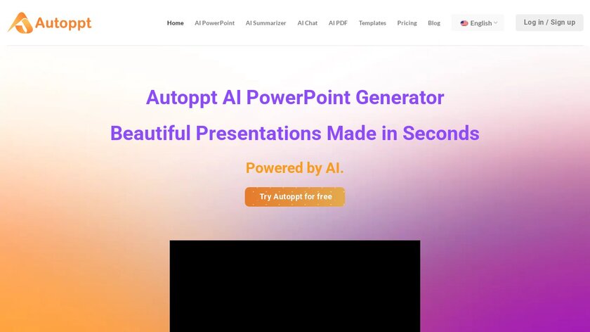 Autoppt Landing Page