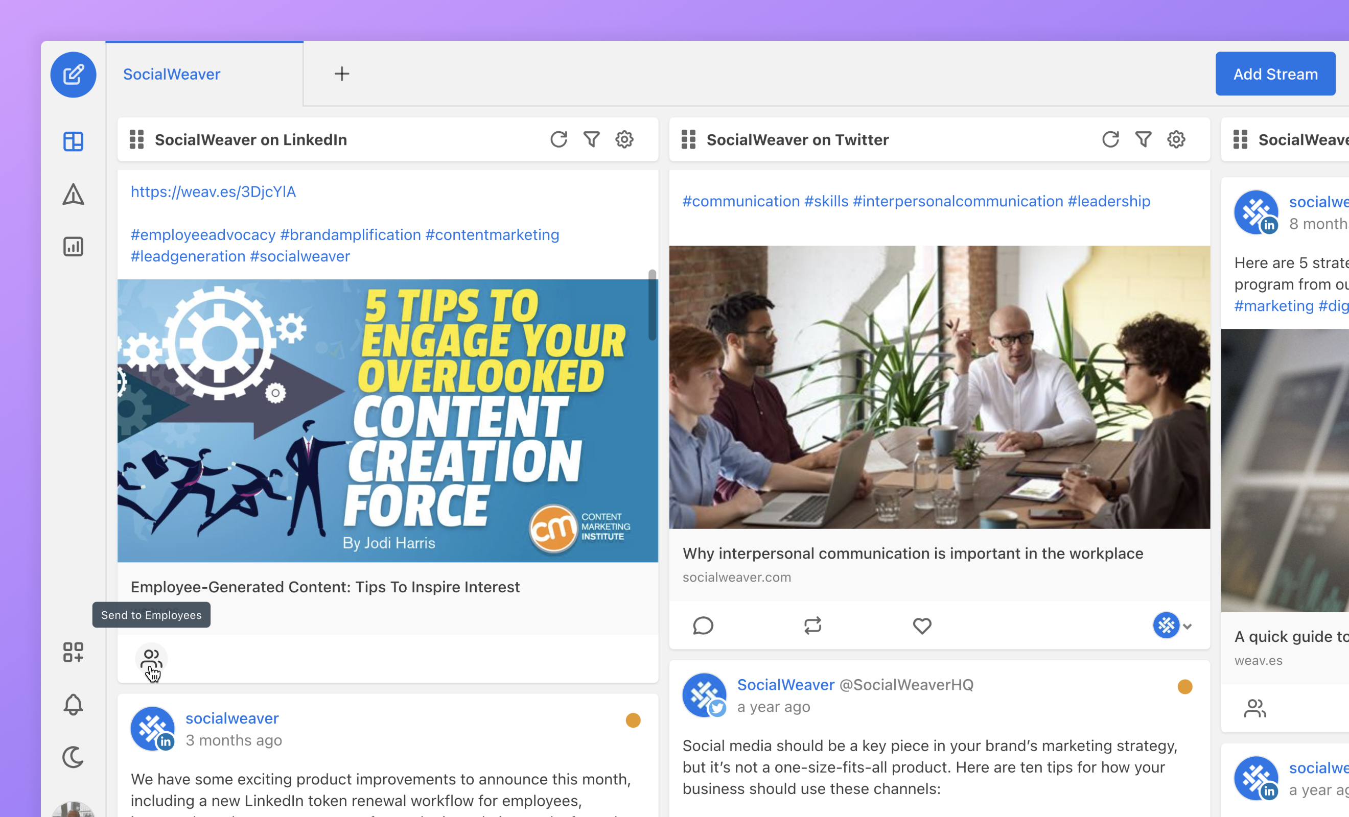 SocialWeaver Content Amplification