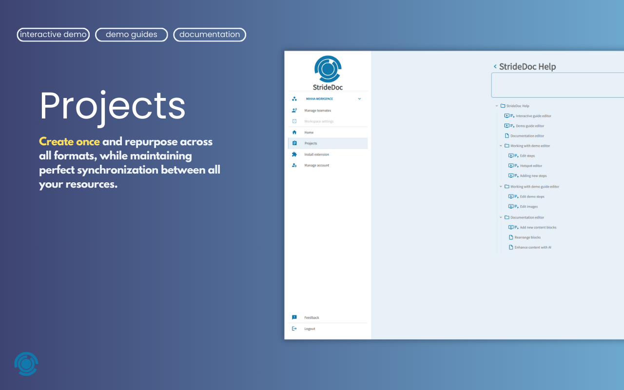 StrideDoc Projects