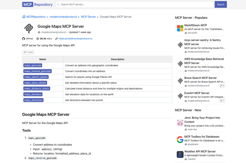 MCPRepository Landing Page