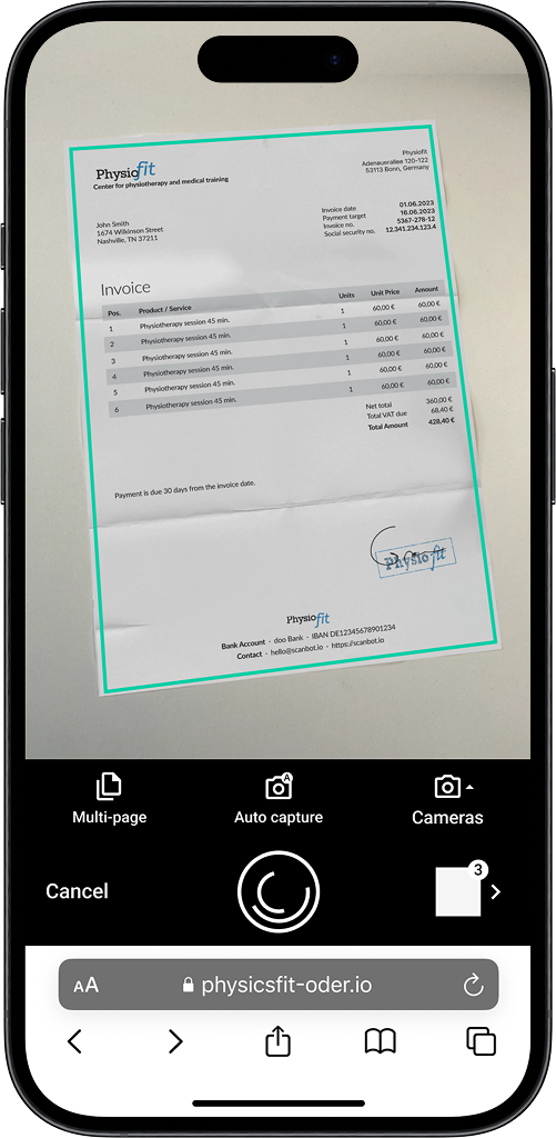 Scanbot Document Scanner SDK Document Scanner