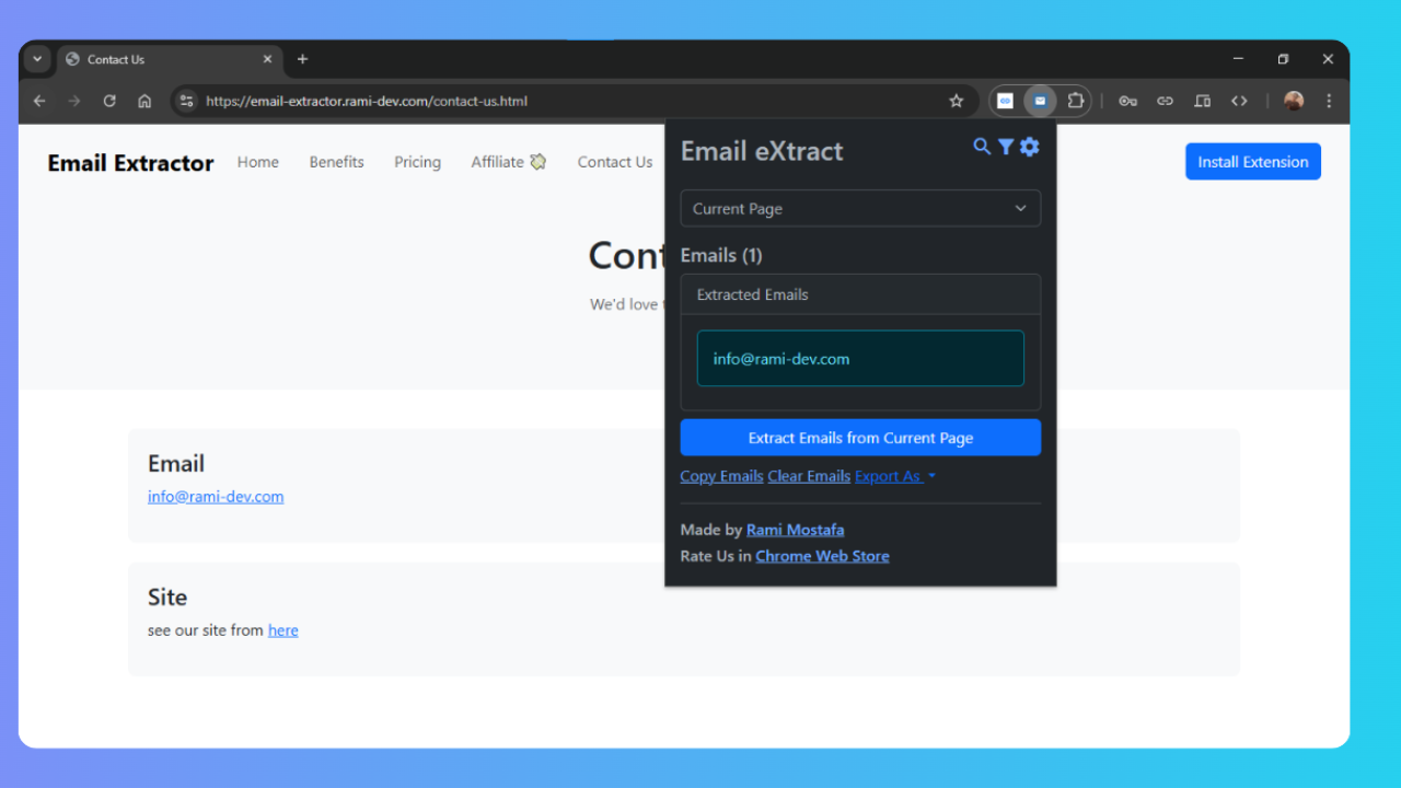 Email eXtract 