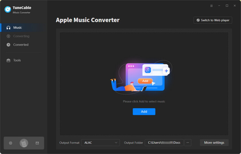 TuneCable Apple Music Converter Landing Page