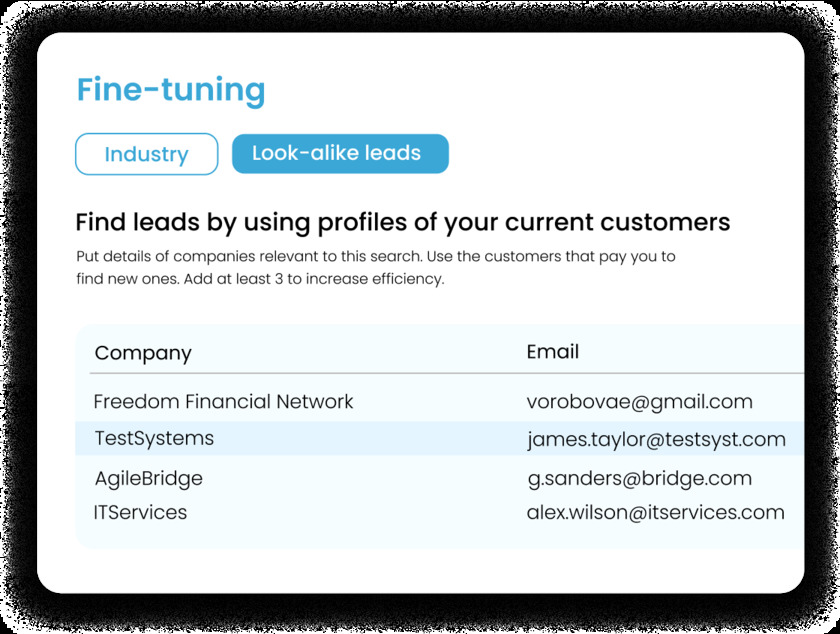 GetLeads by Rainex Landing Page