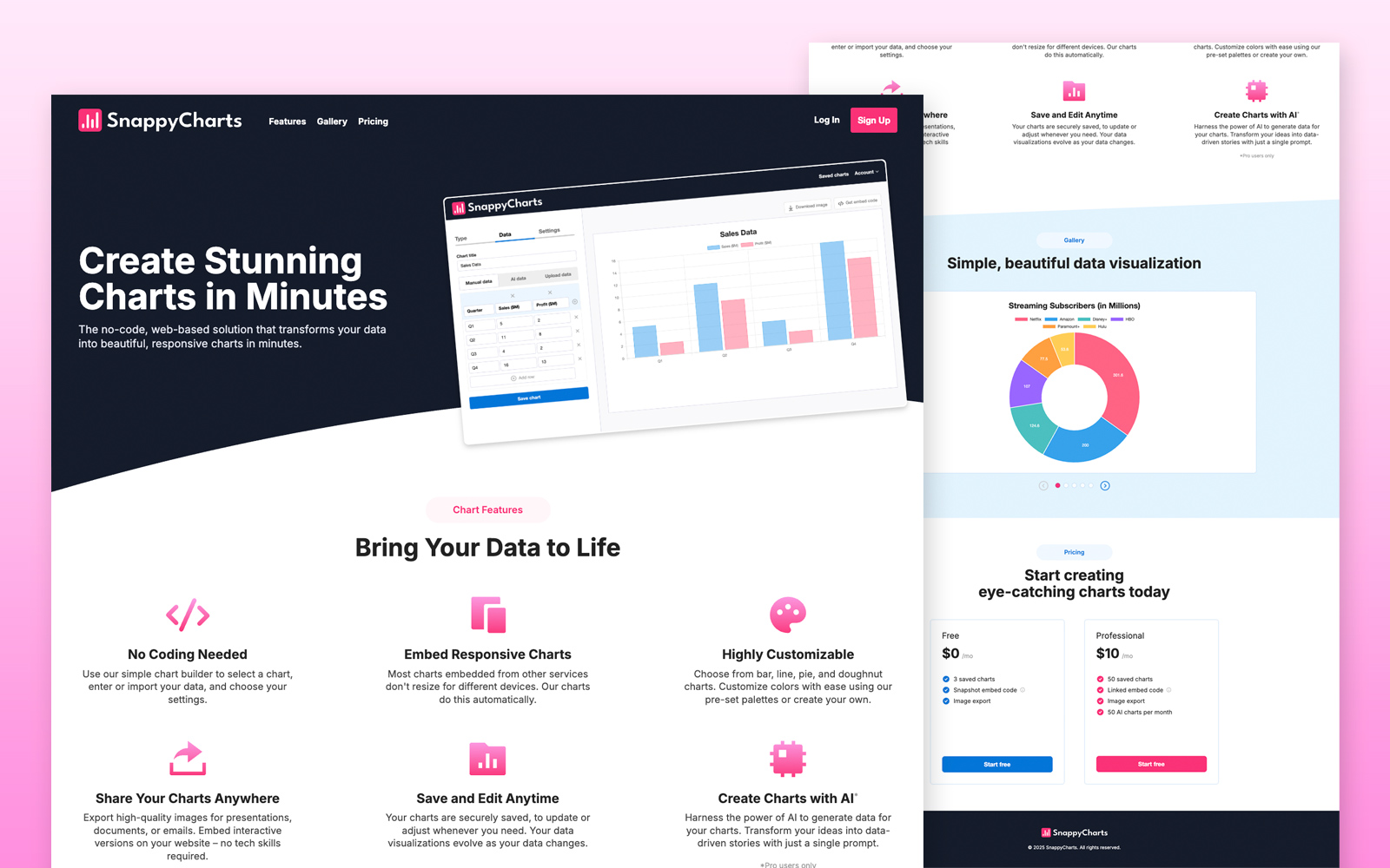SnappyCharts Homepage