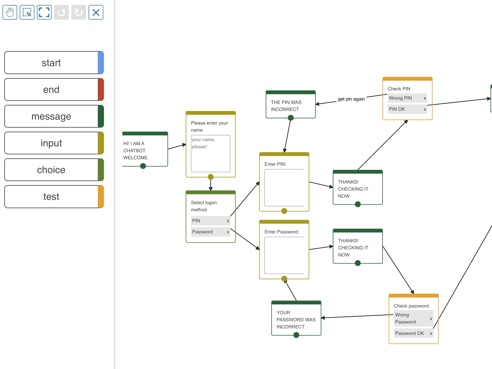 jsPlumb Chatbot Builder